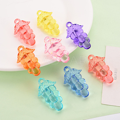 Autumn Theme Transparent Acrylic Beads TACR-S154-60B-1