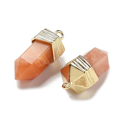 Natural Topaz Jade Faceted Pendants G-G181-03G-02-1
