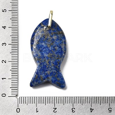 Natural Lapis Lazuli Pendants KK-D021-05G-G-1