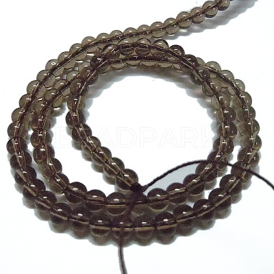 Synthetic Smoky Quartz Beads Strands G-C076-8mm-4A-1