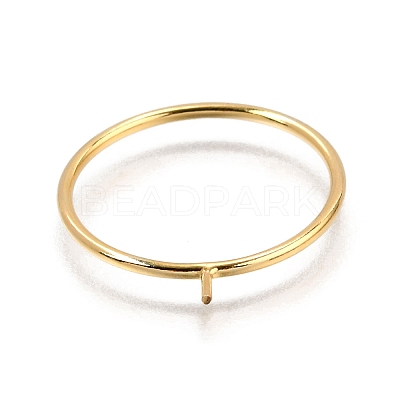 1/20 Yellow Gold Filled Stackable Rings Settings with Peg KK-Z116-01G-04-1
