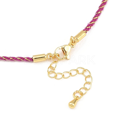 2MM Nylon Braided Cord Necklace Making MAK-A019-02G-15-1