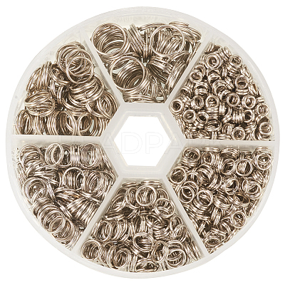 1 Box Iron Mixed Split Rings IFIN-PH0001-09P-1