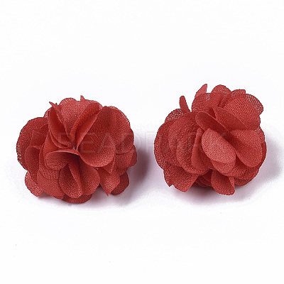 Polyester Fabric Flowers X-FIND-R076-02K-1