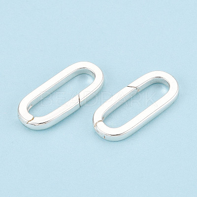 Brass Spring Gate Rings KK-WH20009-01S-1