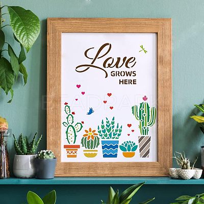 Plastic Reusable Drawing Painting Stencils Templates DIY-WH0172-461-1