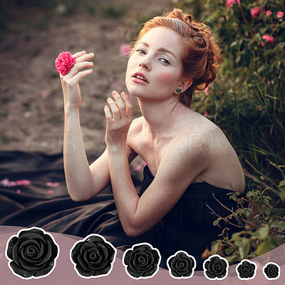 70Pcs 7 Styles Plastic Cabochons KY-DR0001-03B-1