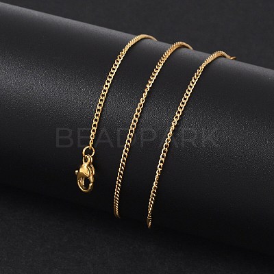 304 Stainless Steel Necklaces X-NJEW-E080-11G-1
