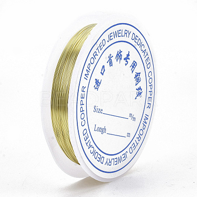 Round Copper Jewelry Wire CWIR-S002-0.3mm-02-1