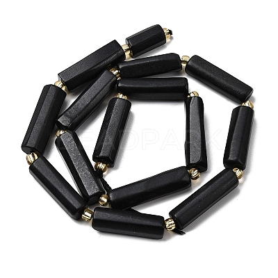 Natural Shungite Beads Strands G-D353-A10-1