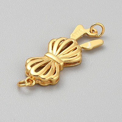 925 Sterling Silver Box Clasps STER-WH0004-062G-1