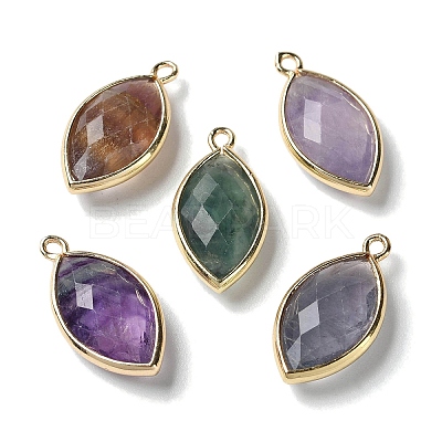 Natural Fluorite Pendants G-B009-01G-03-1