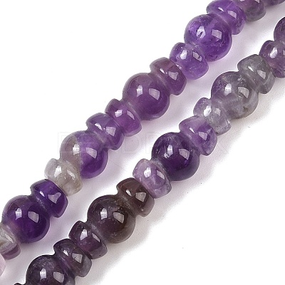 Natural Amethyst Beads Strands G-P595-B05-01-1