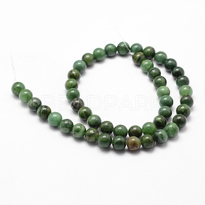 Natural African Jade Beads Strands X-G-D840-53-8mm-A-1