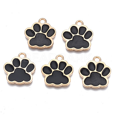 Alloy Enamel Pendants ENAM-T016-22LG-C-RS-1