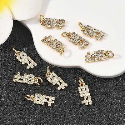 SHEGRACE Brass Micro Pave Clear Cubic Zirconia Pendants XGRQ2C624-408G-1
