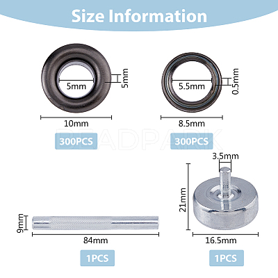 1 Set Iron Hole Puncher DIY-FH0005-83-1