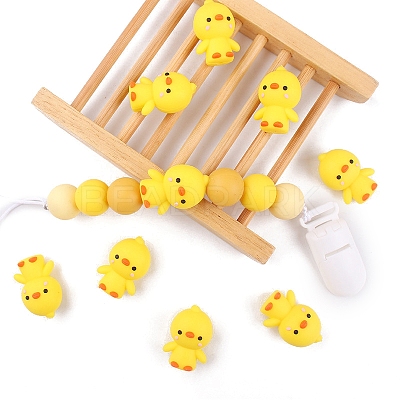 Cartoon Silicone Focal Beads PW-WGF9269-01-1