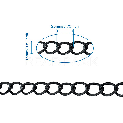 Aluminium Twisted Chains Curb Chains CHA-TA0001-05EB-1