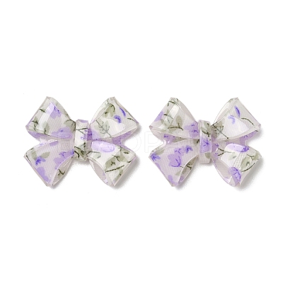 Transparent Printed Acrylic Cabochons LS-OACR-M008-01D-1