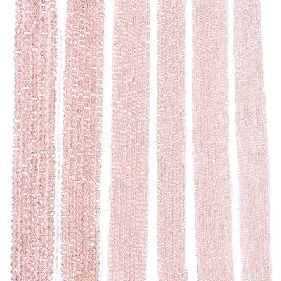 Electroplate Glass Beads Strands X-EGLA-A034-T6mm-B12-1