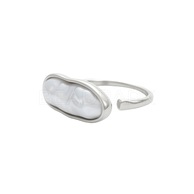 Anti-Tarnish 304 Stainless Steel Cuff Rings RJEW-OY001-07P-1