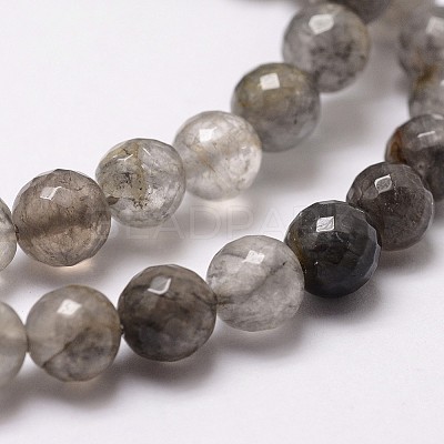 Natural Cloud Quartz Beads Strands G-G736-21-8mm-1