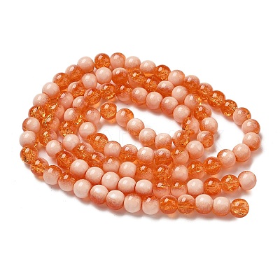 Crackle Glass Beads X1-GLAA-U001-8mm-10-1