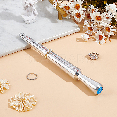 Aluminum Ring US Sizer Mandrel Rods TOOL-WH0159-32-1