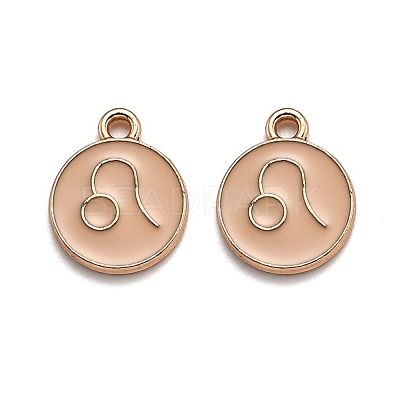 Alloy Enamel Pendants ENAM-S124-01A-10G-1