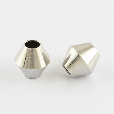 201 Stainless Steel Bicone Beads X-STAS-Q174-02-1