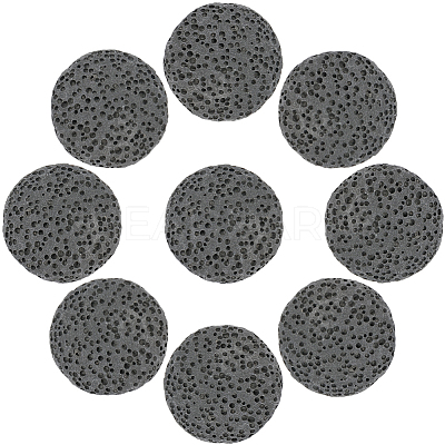 24Pcs Unwaxed Natural Lava Rock Beads G-PA0002-11A-1