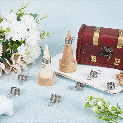 16Pcs 2 Style Steel Wire Knitting Thimbles FIND-SC0007-71-1