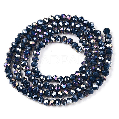 Electroplate Glass Beads Strands LS-EGLA-A044-P2mm-B16-1