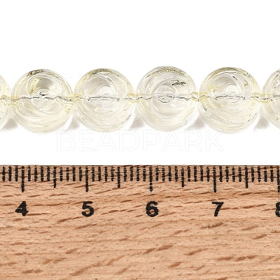Baking Paint Transparent Glass Beads Strands GL-CBA2ED2-04J-1