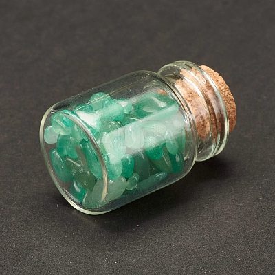 Transparent Glass Wishing Bottle Decoration DJEW-A001-01A-06-1