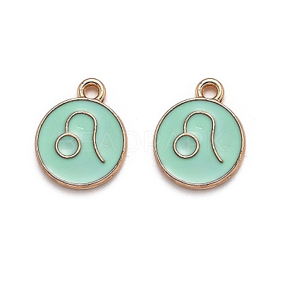 Alloy Enamel Pendants ENAM-S124-01B-15G-1
