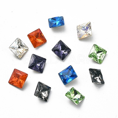 K9 Glass Rhinestone Cabochons GGLA-Z001-02-1
