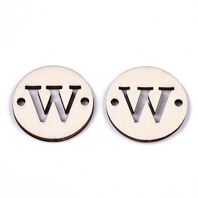 Unfinished Natural Poplar Wood Links Connectors WOOD-S045-140B-01W-1
