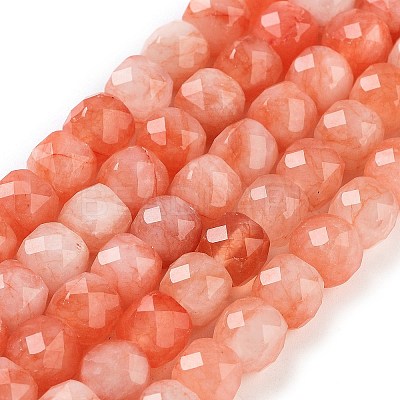 Natural White Jade Beads Strands G-H028-A09-14-1