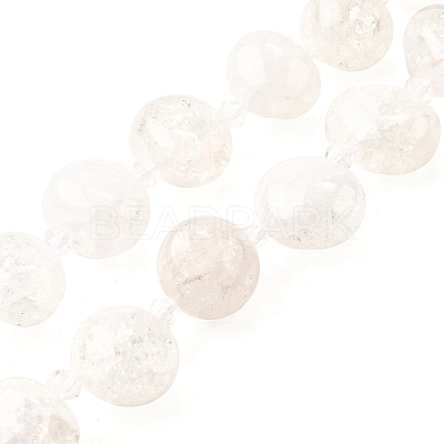 Natural Crackle Quartz Beads Strands G-H312-B01-1