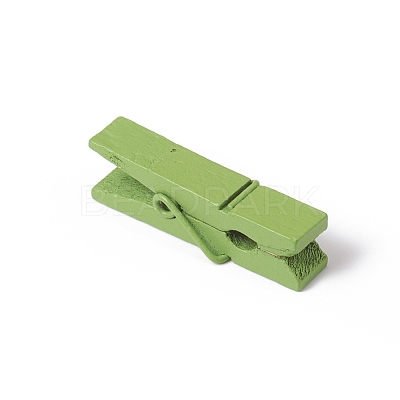 Natural Wooden Craft Pegs Clips WOOD-E010-02C-1