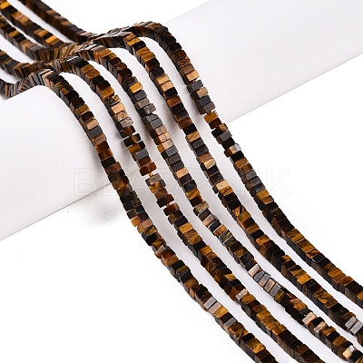 Natural Tiger Eye Beads Strands G-N342-73-1