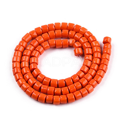 Opaque Solid Glass Bead Strands X-GLAA-N047-09-F02-1