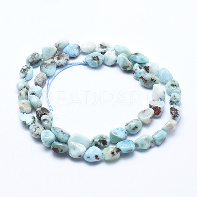Natural Larimar Bead Strands G-E483-47-1