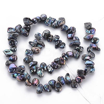 Natural Keshi Pearl Beads Strands PEAR-S021-013A-03-1