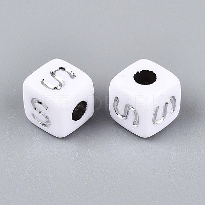 Opaque Acrylic Beads SACR-T035-03S-1