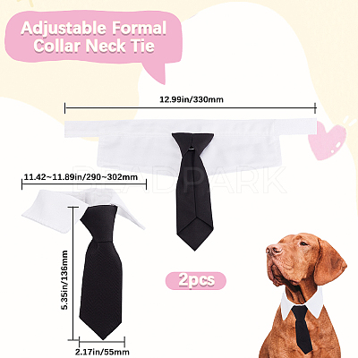 2Pcs Polyester Pet Ties AJEW-GF0010-55-1