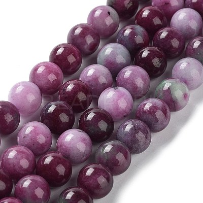 Dyed Natural Malaysia Jade Beads Strands LS-G-G021-01C-08-1