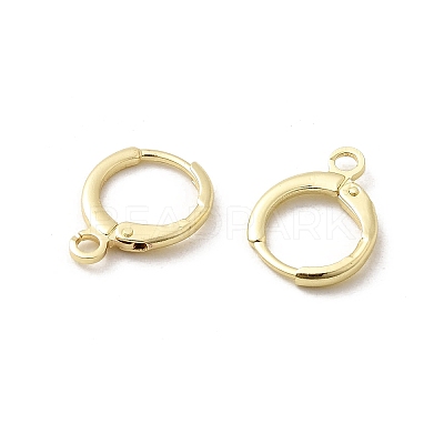 Brass Huggie Hoop Earring Findings KK-L179-04G-A-1